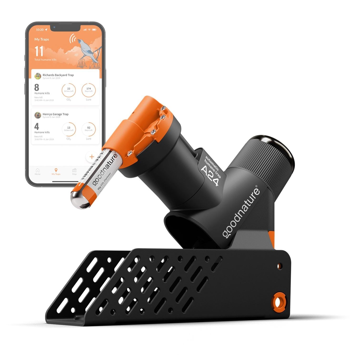 Råttfälla GoodNature Smart Kit - Automatisk och giftfri, Bluetooth + app