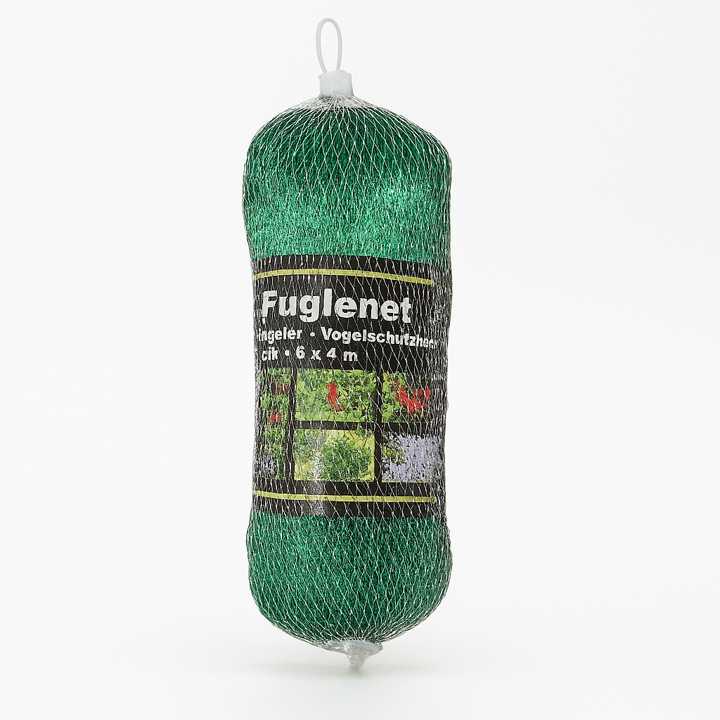 Fågelnät Ryom 4 x 5 m - Grön plast 10 x 15 mm